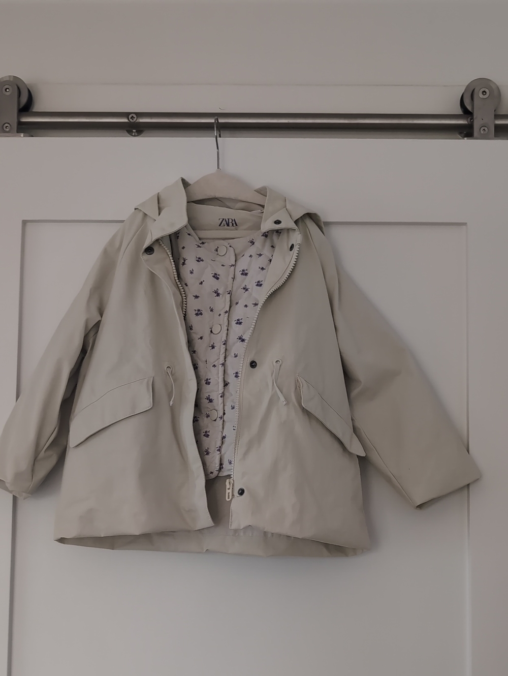 ZARA Hooded Kids Raincoat with Detachable Vest